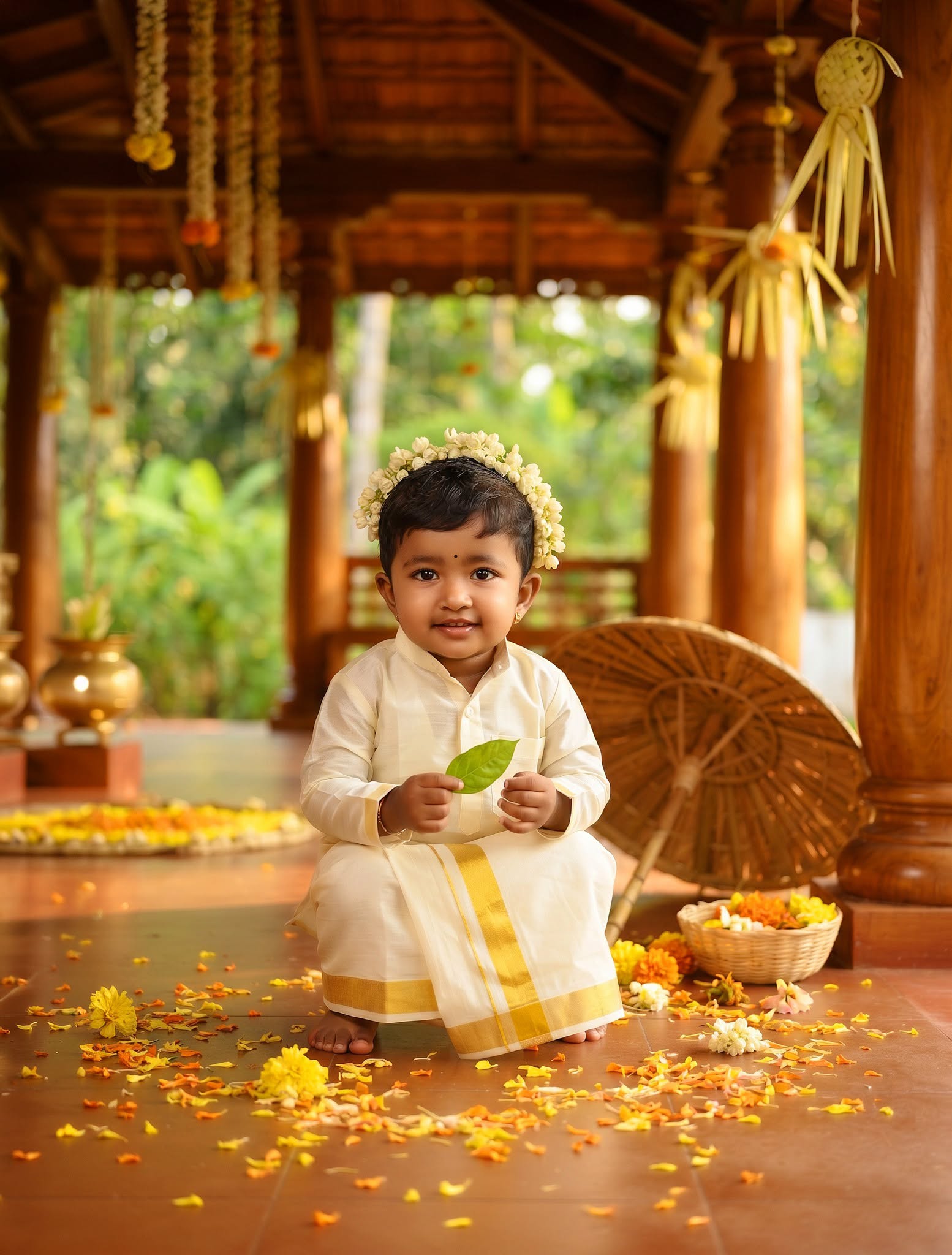 Kerala Onam Baby Portrait